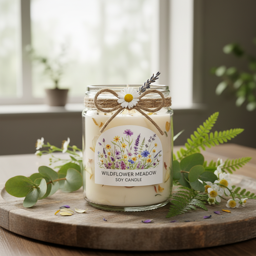 Wildflower Meadow Soy Candle - Gift