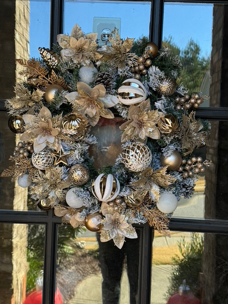 Champagne Wreath - 24 in