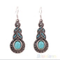 Turquoise Dangle Earrings - Handmade in USA