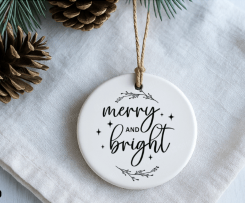 Customizable Holiday Ornament - Personalized Christmas Keepsake