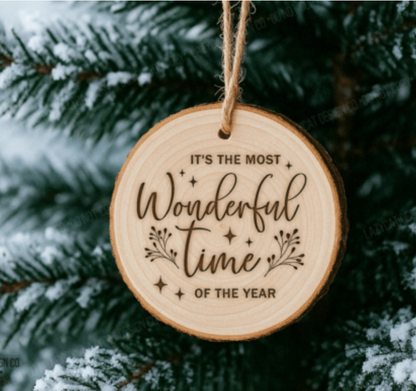 Customizable Holiday Ornament - Personalized Christmas Keepsake