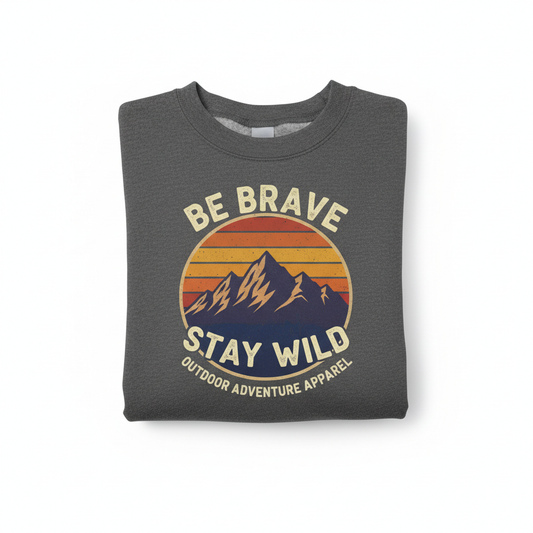 Be Brave Stay Wild Crewneck 1