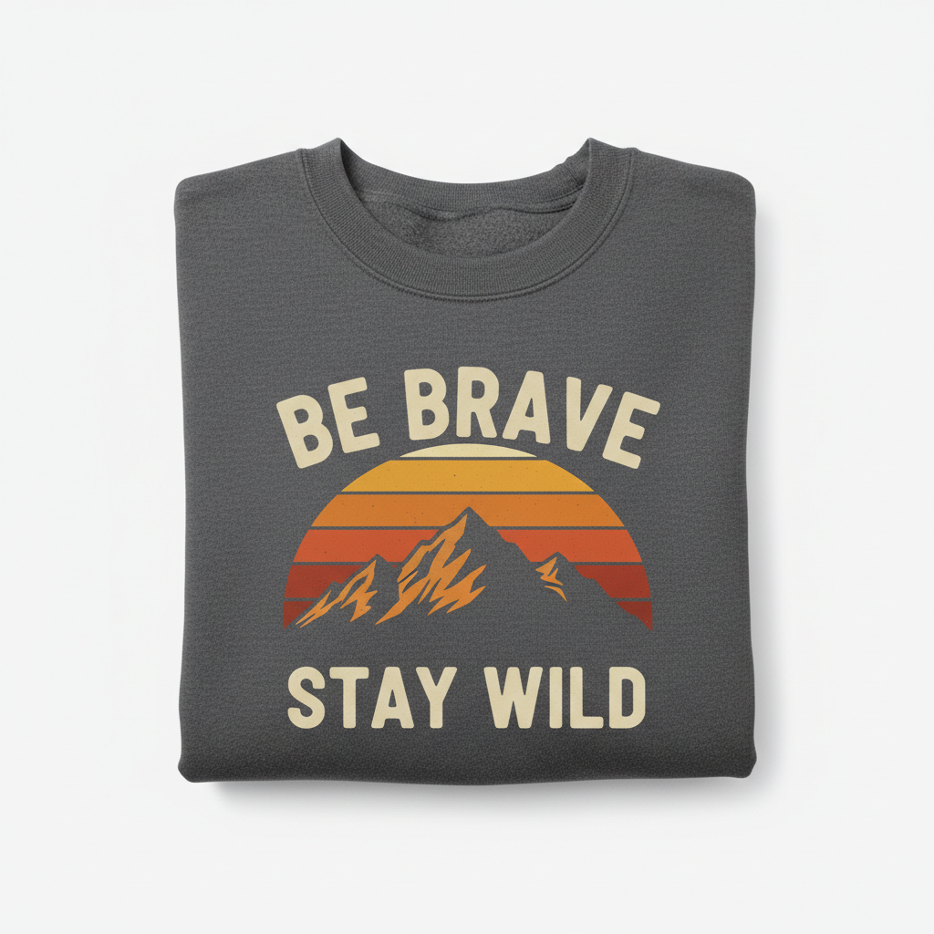 Be Brave Stay Wild Crewneck 2