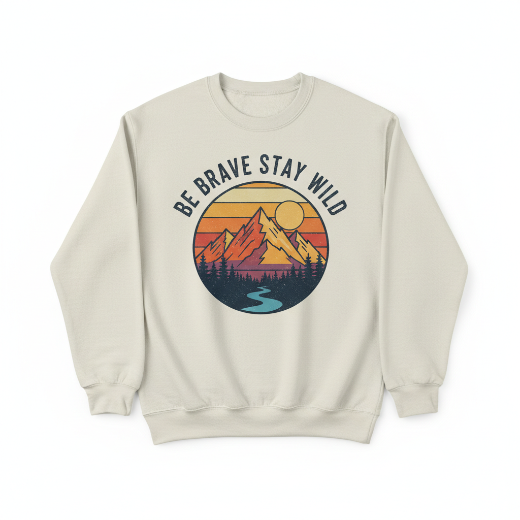 Be Brave Stay Wild Crewneck 3