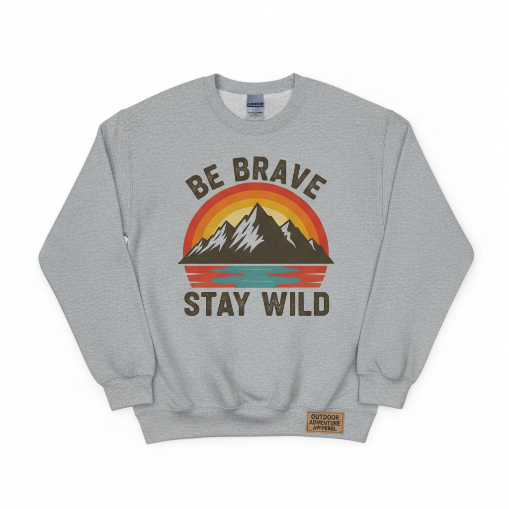 Be Brave Stay Wild Crewneck 5