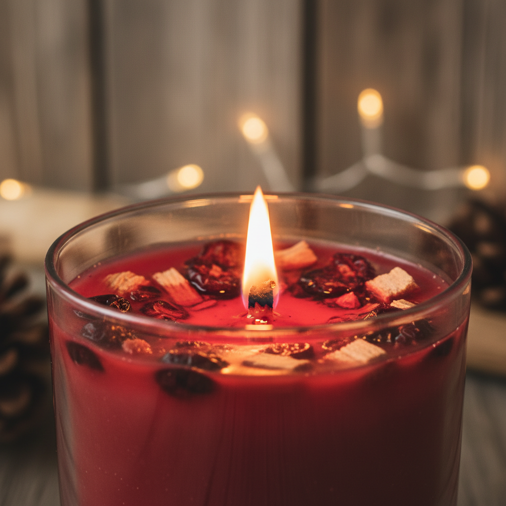 Candle Burning Close-up