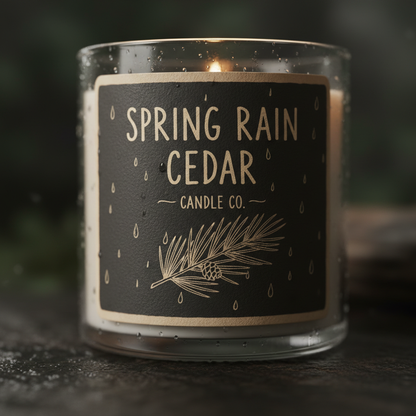Spring Rain Cedar Candle