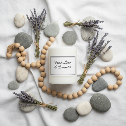 Fresh Linen & Lavender Candle