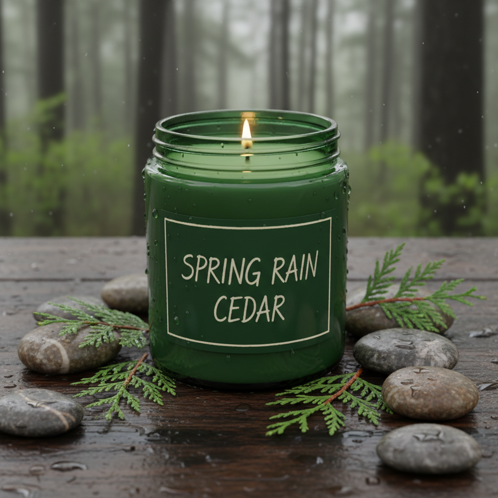 Spring Rain Cedar Candle