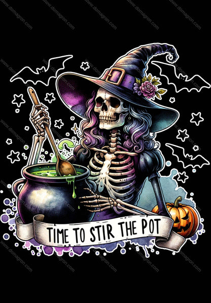 Time to Stir the Pot T-Shirt - Funny Cooking Graphic Tee