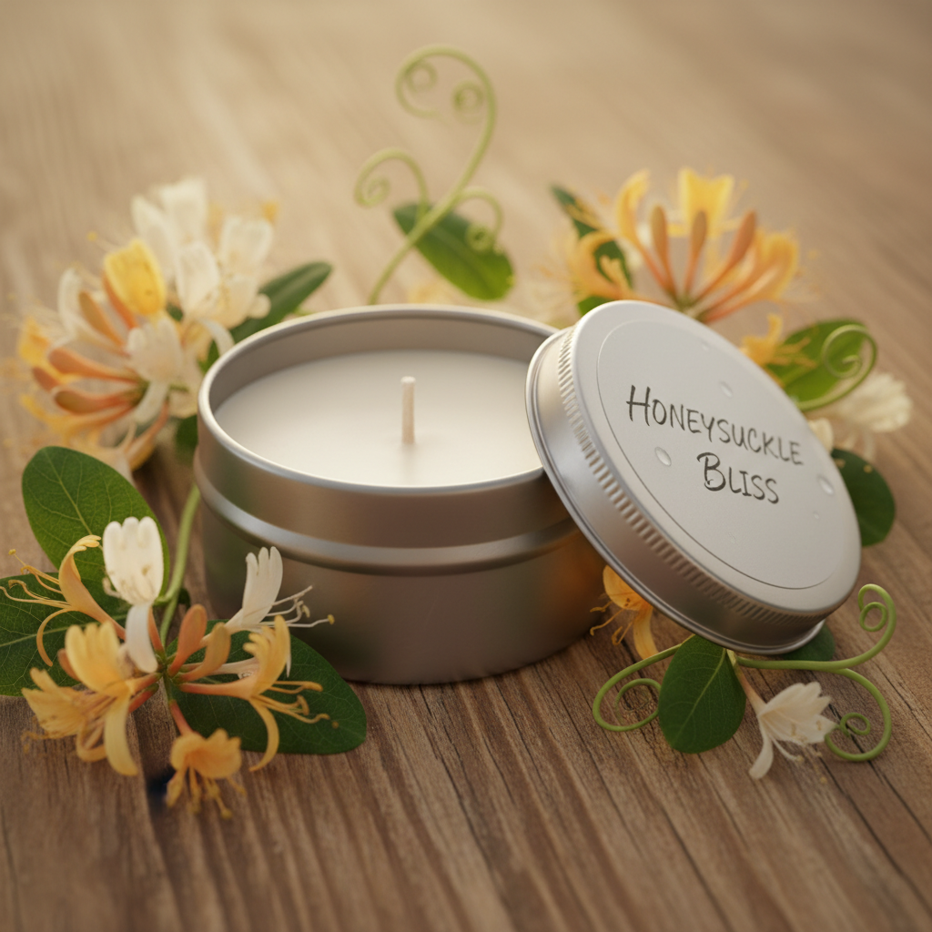 Mini Honeysuckle Vine Candle - Detail