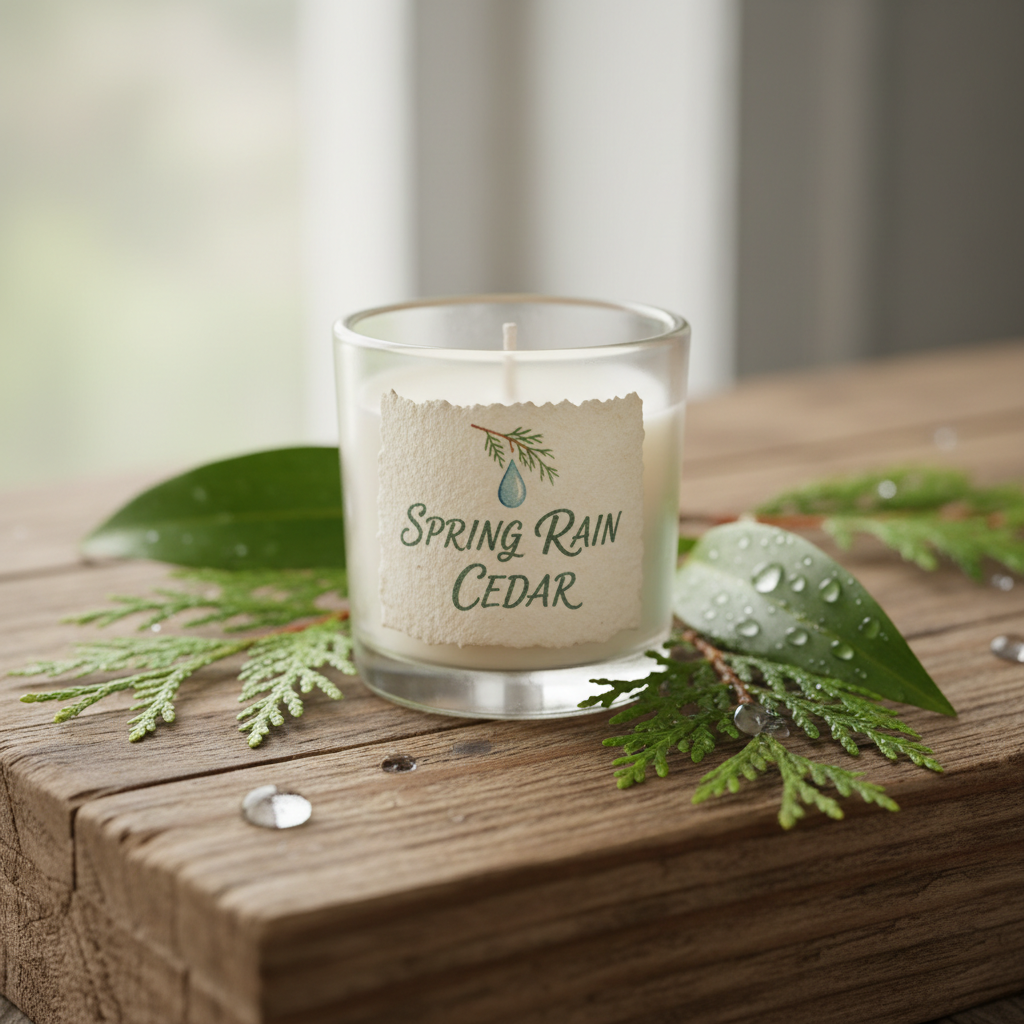 Sample Spring Rain Cedar Candle - Product