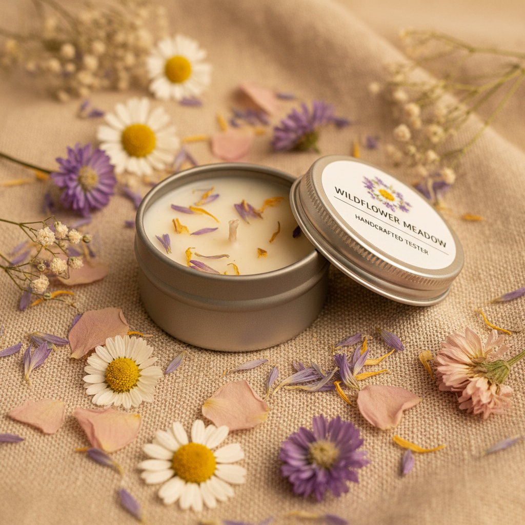 Sample Wildflower Meadow Candle - Detail